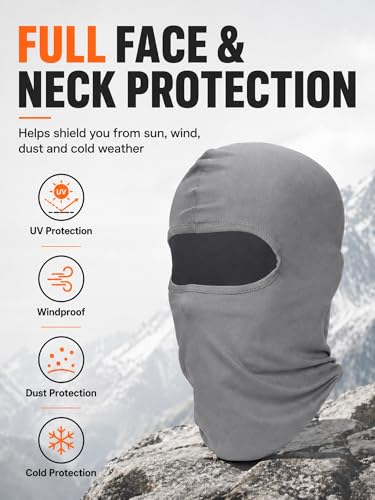 Full Face Cover Ski Balaclava - 6 Pcs Multicolor Set