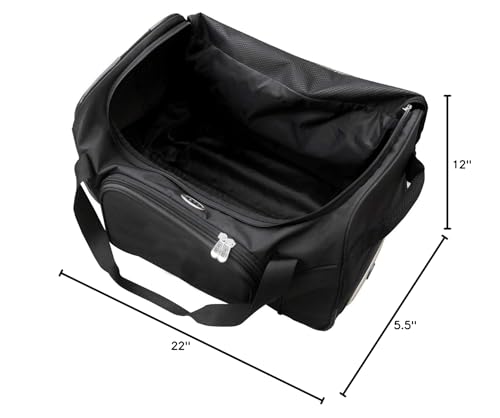 NHL Tampa Bay Lightning Wheeled Duffle Bag - 22" x 12" x 5.5"