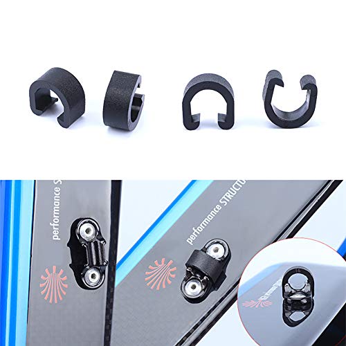 30 PCS Bicycle C-Clips Clamps for Cable Guide - Black