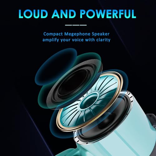 20W Portable Megaphone Bullhorn with Siren & Recording
