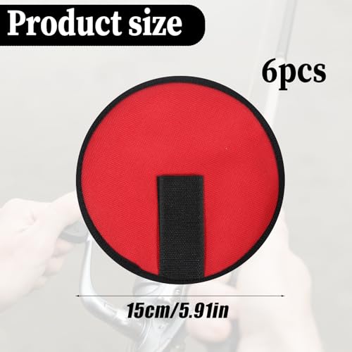 Fishing Lure Wraps - 6 Pack 5.9 Inch Hook Covers for Rod Protection
