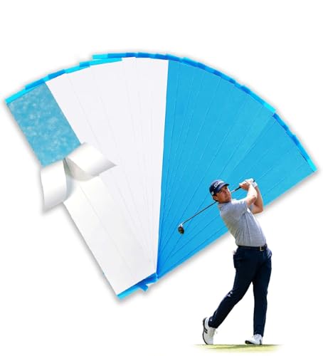 Professional Golf Grip Tape Strips - 20 Pack, 2" x 10" Double-Sided