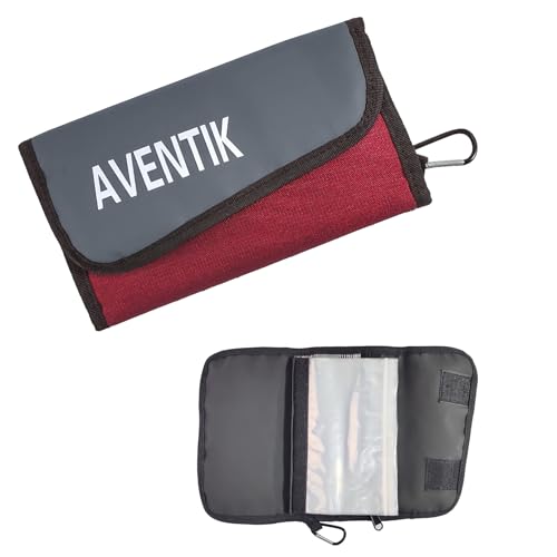 Soft Lure Storage Binder - Dark Red Fishing Organizer