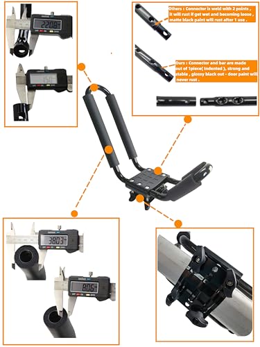 Kayak Roof Rack Carrier - J Cross Bar, Adjustable Padding