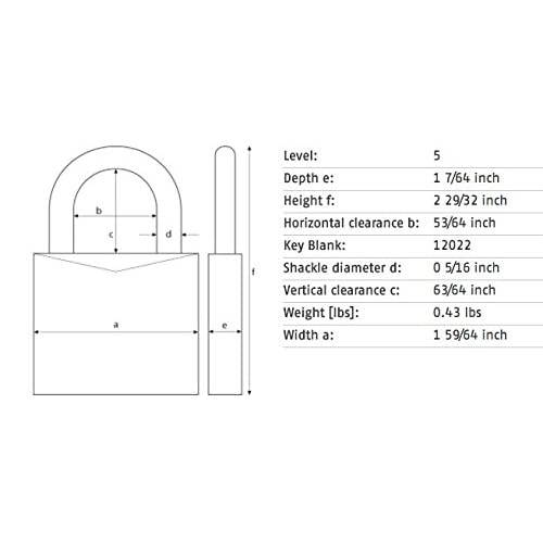 ABUS 2 Pack 70IB/45 Weatherproof Lock with 2 Keys for Outdoor, Storage, Marine, 1.92in (49mm) Wide, Keyed Alike