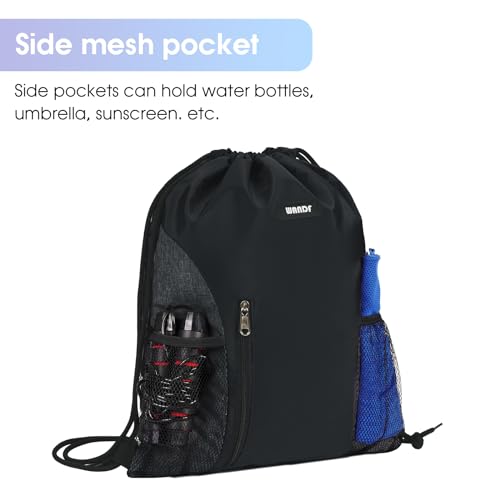 Water-Resistant Drawstring Backpack for Sports, Travel & Yoga