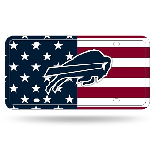 Buffalo Bills NFL Metal Auto Tag - 12" x 6" Car Accessory