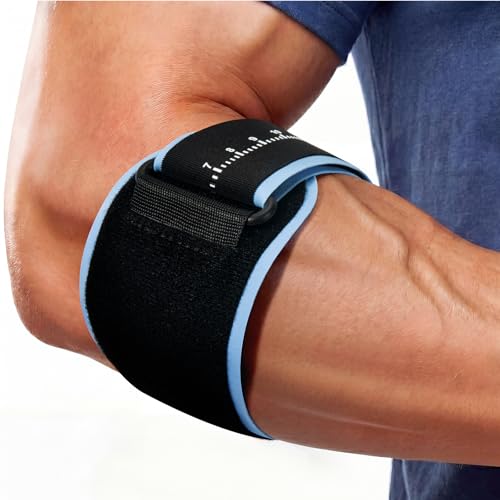 Adjustable Elbow Brace with Removable Pad for Tendonitis and Tennis Elbow