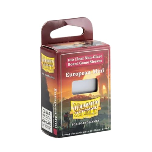 European Mini Board Game Sleeves - Non-Glare, Durable Protection