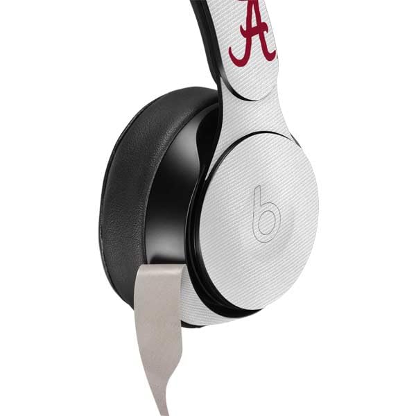 University of Alabama Decal Skin for Beats Solo Pro - White Jersey