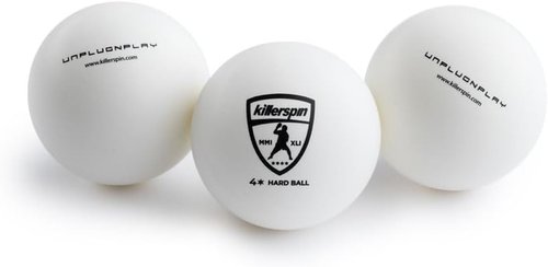 Killerspin 4-Star Ping Pong Balls - ITTF Certified 40mm Competition Balls for Tournament Play