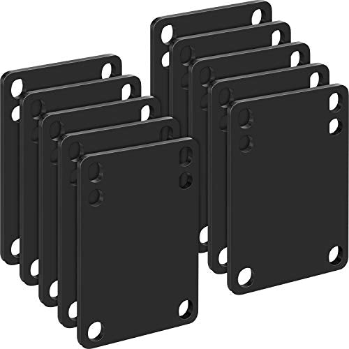 3 mm Skateboard Shock Pads - 10 Longboard Riser Mats for Impact Absorption