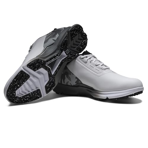 FootJoy Men's FJ Fuel Golf Shoes - Arctic White/Gray Camo