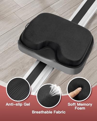 Memory Foam Rowing Machine Seat Cushion for Comfort & Support