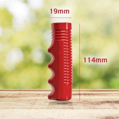 Red Bicycle Handlebar Grips - 3/4 Inch Non-Slip Pair