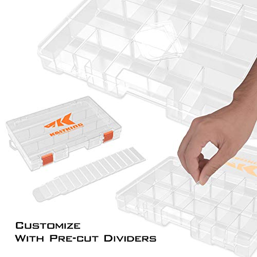 3600 & 3700 Fishing Tackle Storage Boxes with Removable Dividers