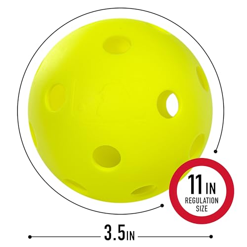 90mm Plastic Softballs - Set of 6 for Batting Practice - Yellow