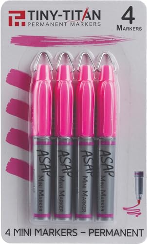 Mini Markers - Pink Ink - Clip-On Golf Ball & Nurse Badge - 4 Pens