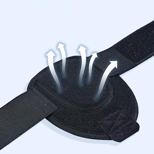Hernia Belt for Men - Adjustable Compression Support Strap - Black