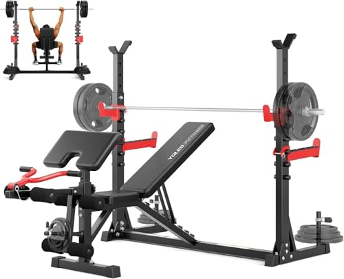 Heavy Duty Olympic Weight Bench Set with Adjustable FID - FORGE 1980