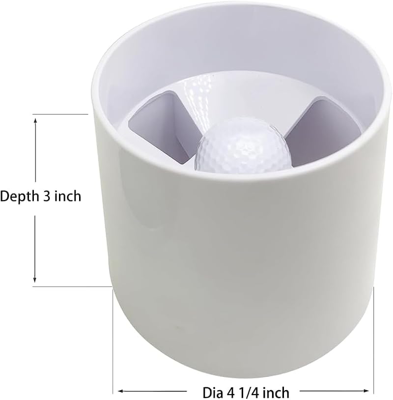 BKPC 1-Piece Stainless Steel Golf Putting Cup with Metal Base - Indoor & Outdoor Practice Hole