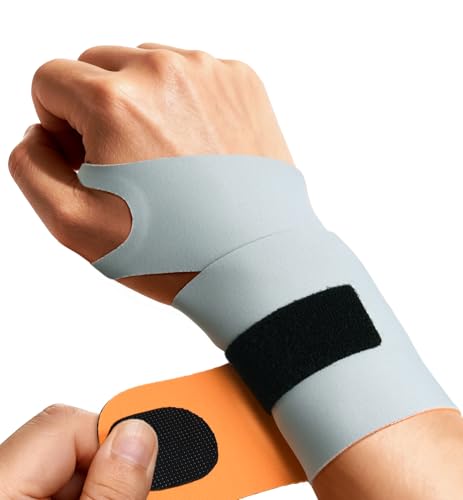 Ultra-Thin Elastic Wrist Brace for Support & Pain Relief - Gray