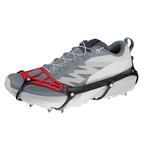 Microspikes Ghost Traction for Winter Trail Running - Lava Large