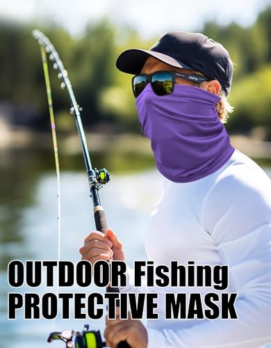 Cooling Neck Gaiter Face Mask - UPF 50+ UV Protection - Purple Pack