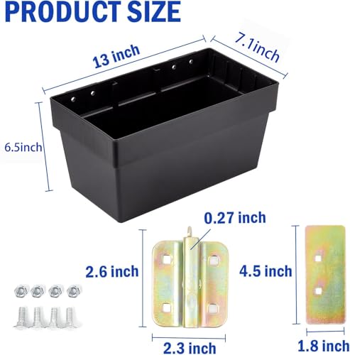 E-Track Storage Bin 2 Pack - Heavy-Duty Organizer Baskets for Trucks