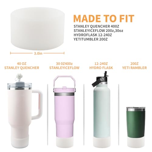 Silicone Boot & Straw Cover Set for 40 oz Stanley Tumblers