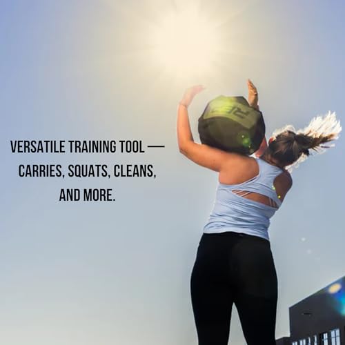 100 lb Round Sandbag Trainer for Strongman Workouts - Heavy Duty