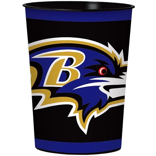 Football Team Logo Plastic Favor Cup - 16 oz. Reusable Party Drinkware