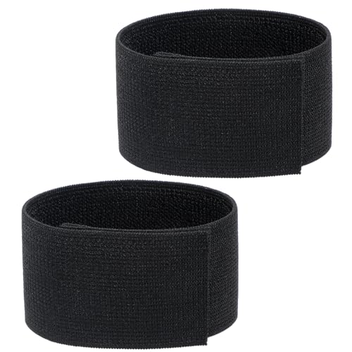 Elastic Polyester Ankle Boot Straps - 2 PCS Black Adjustable Bands