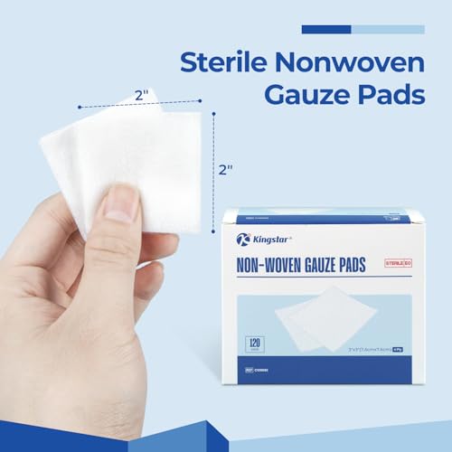 Sterile Nonwoven Gauze Pads 3" x 3" - 60 Packs with 120 Pieces