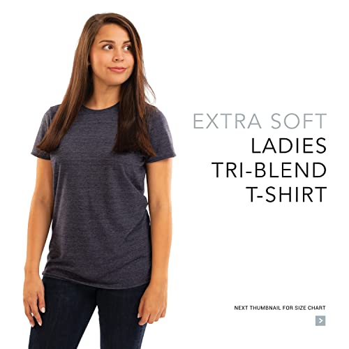 Augusta Women's Tri-Blend T-Shirt - Dark Green Heather, Small