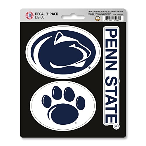 Penn State Nittany Lions Vinyl Decal Set - 3-Pack 5x7.5 Inch