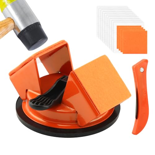 Floor Gap Repair Tool with Suction Cup & Sticky Pads - 45° Angle