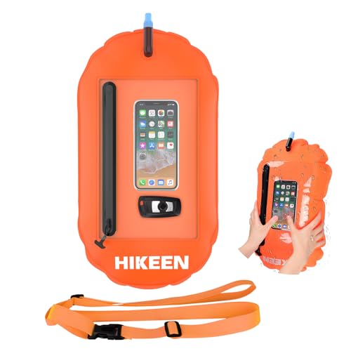 Swim Buoy with Waterproof Touchscreen - Orange Safety Float