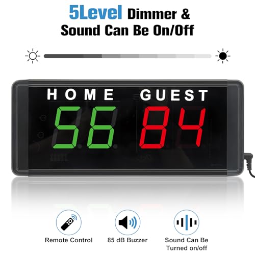 LED Electronic Scoreboard with Remote & Tripod - Small
