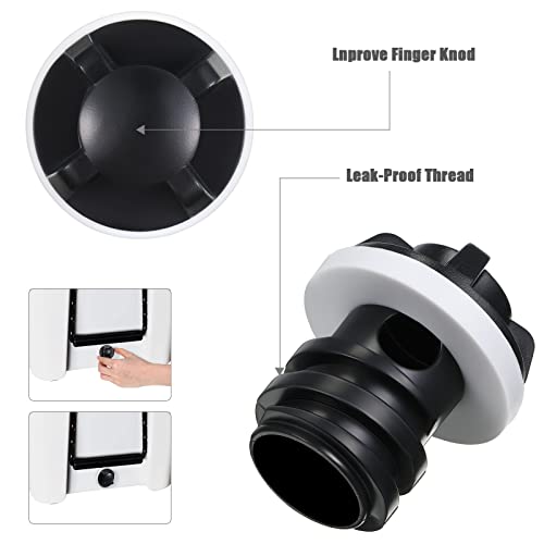 Cooler Drain Plug Replacement - Black, High Visibility Design
