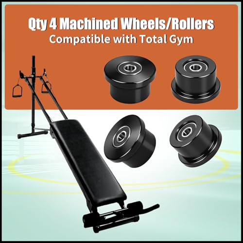 Replacement Wheels for Total Gym 1000-1900 Models - 4 Pack