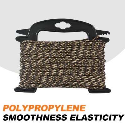 Solid Braided Polypropylene Utility Rope 1/4" x 50' - Camouflage