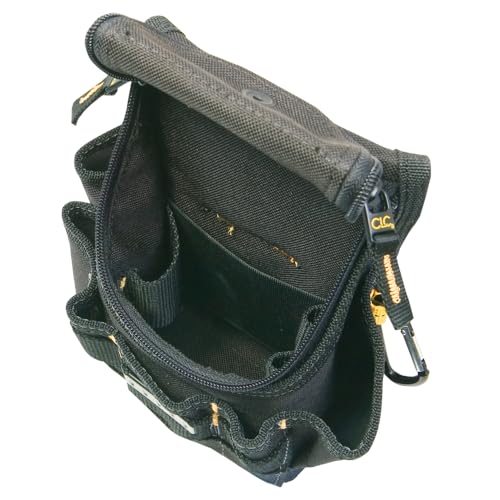 Custom Leathercraft CLC 1523 Ziptop Utility Pouch, Small