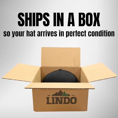 LINDO Black Palm Tree Trucker Hat - One Size Men Women Mesh Cap