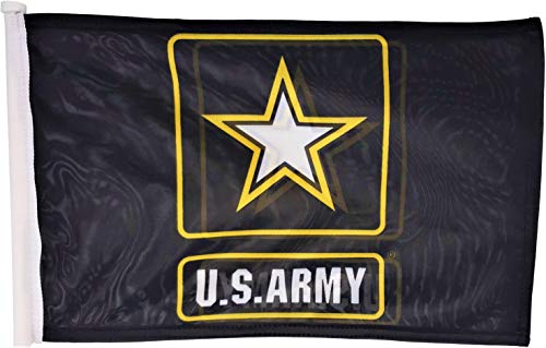 Double-Sided Car Flag 12x18 - U.S. Army Logo