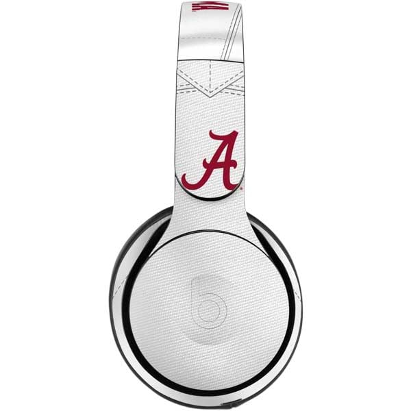 University of Alabama Decal Skin for Beats Solo Pro - White Jersey