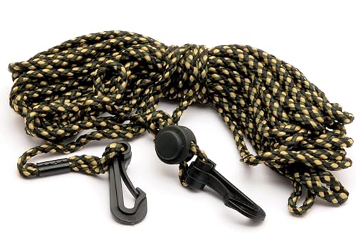 25ft Hunting Gear & Bow Hoist Rope with Heavy Duty Metal Clips