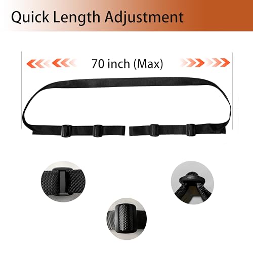 Two Point Sling for Rifle and Shotgun - Black, Adjustable Nylon Strap