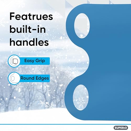 Flexible Snow Slider Mat - 54" Lightweight Sled for Kids & Adults - Blue