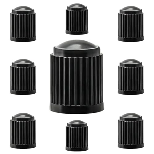 Bicycle Valve Caps 10-Pack - Durable Tire Covers for Dunlop Valves